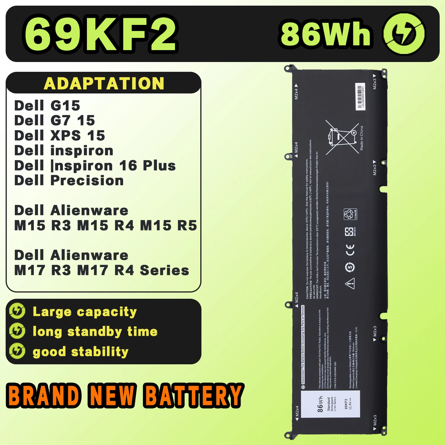 Аккумулятор SAT для ноутбука DELL 69KF2 XPS 15 9500 9510 9520 9530 Precision 5550 5560 G7 15 7500 P91F P87F G15 5511 5520 5515 5521
Аккумулятор SAT для ноутбука DELL 69KF2 XPS 15 9500 9510 9520 9530 Precision 5550 5560 G7 15 7500 P91F P87F G15 5511 5520 5515 5521