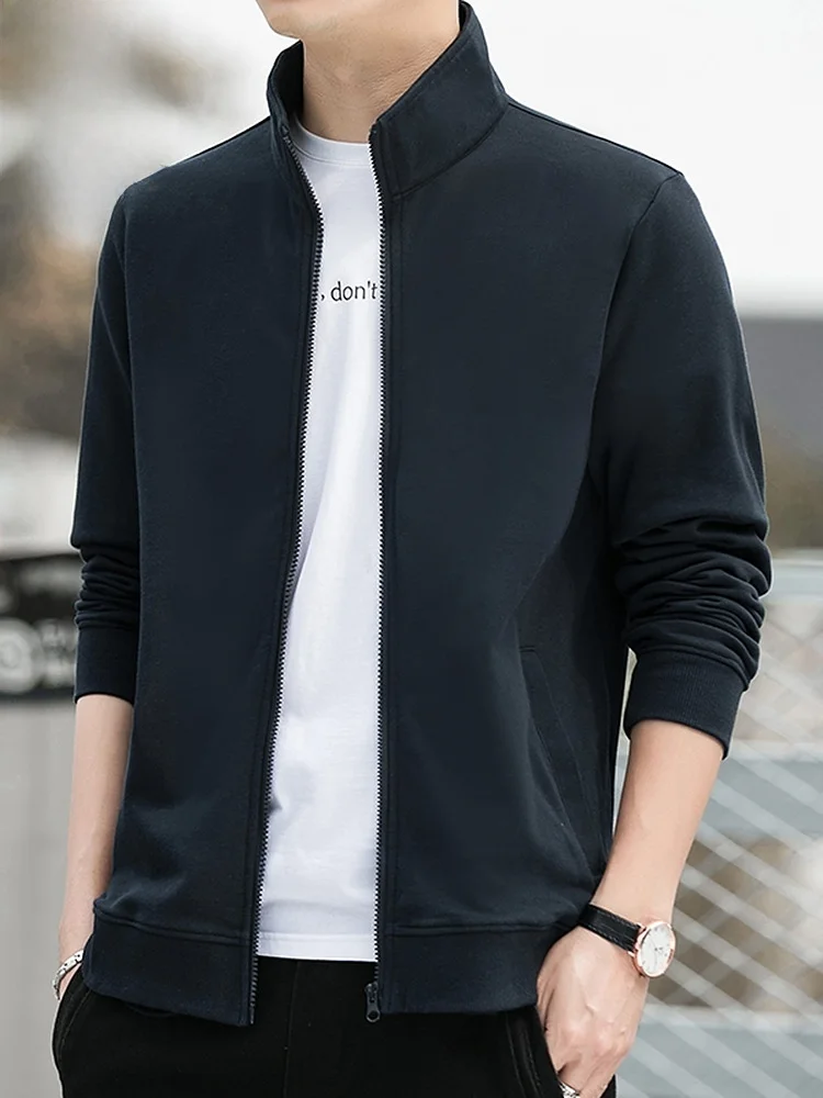 Мужской модный кардиган с длинными рукавами, черный, весна-осень, новинка, молодежная одежда, смесь полиэстера и спандекса
Мужской модный кардиган с длинными рукавами, черный, весна-осень, новинка, молодежная одежда, смесь полиэстера и спандекса