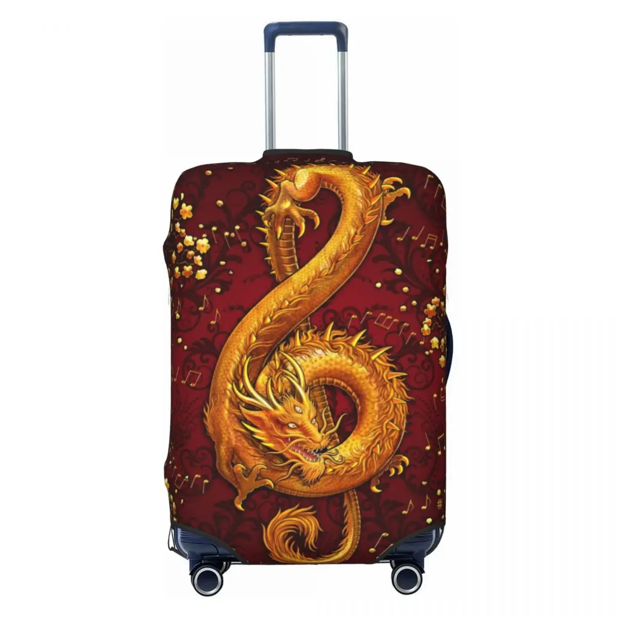 Custom Cute Treble Clef Music Dragon Luggage Cover Protector Washable Travel Suitcase Covers
Custom Cute Treble Clef Music Dragon Luggage Cover Protector Washable Travel Suitcase Covers