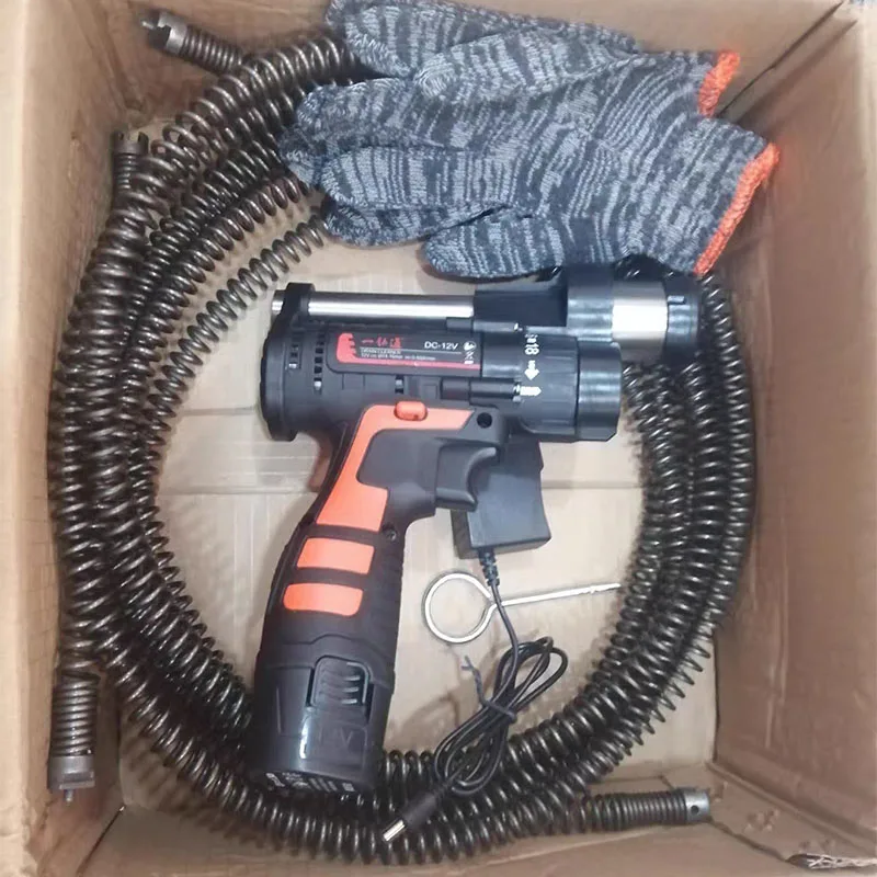 12V Professional Pipe Dredge Machine Electric Drill Sewer Dredger Toilet Drain Clogging Cleaning Tool
12V Professional Pipe Dredge Machine Electric Drill Sewer Dredger Toilet Drain Clogging Cleaning Tool
