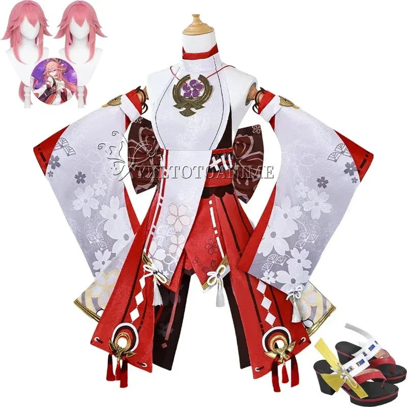 Cosplay Yae Miko Guuji Yae Costume Wig Tail Game Halloween Carnival Women Clothes Sets
Cosplay Yae Miko Guuji Yae Costume Wig Tail Game Halloween Carnival Women Clothes Sets