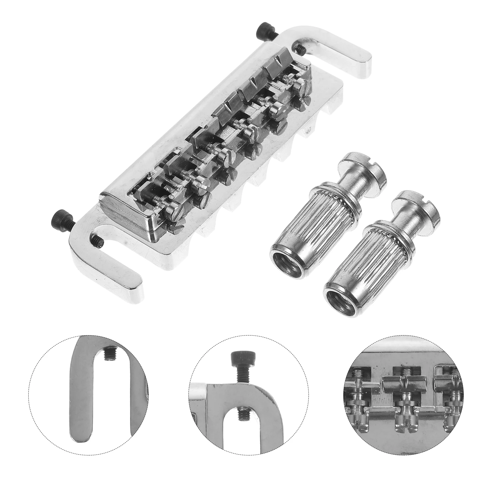 Ponticello Accessories Electric Guitar Bridge Kit Wraparound Saddle Tailpiece Parts for
Ponticello Accessories Electric Guitar Bridge Kit Wraparound Saddle Tailpiece Parts for