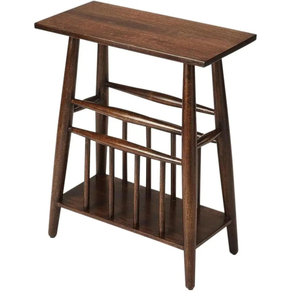 Magazine Rack End Table, Espresso Brown Finish
Magazine Rack End Table, Espresso Brown Finish