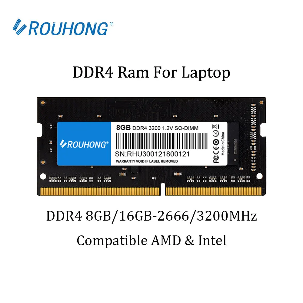 Memoria Ram Notebook DDR4 1.2V DDR3L 1.35V 16GB 8GB 4GB 32GB 3200 2666 2400 1600 1333 Sodimm Laptop Memory
Memoria Ram Notebook DDR4 1.2V DDR3L 1.35V 16GB 8GB 4GB 32GB 3200 2666 2400 1600 1333 Sodimm Laptop Memory
