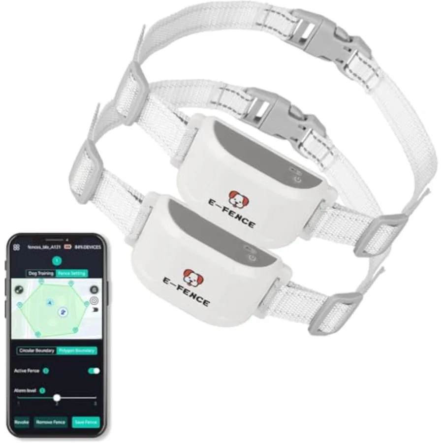 2 Pack 3-in-1 GPS Dog Tracker Training Collar Wireless Electric Fence for Dogs Adjustable Irregular Boundary Pet Contai
2 Pack 3-in-1 GPS Dog Tracker Training Collar Wireless Electric Fence for Dogs Adjustable Irregular Boundary Pet Contai