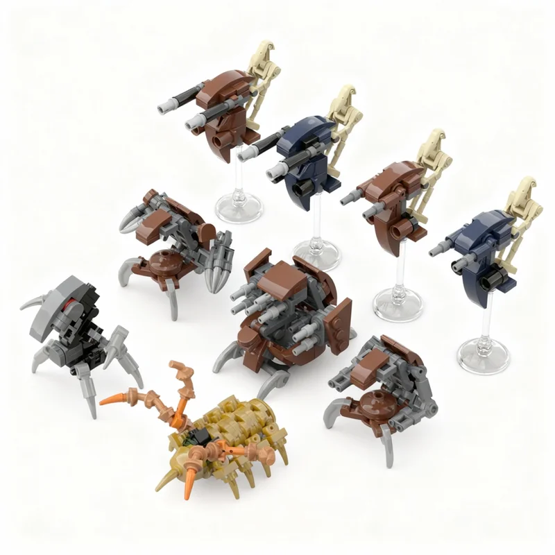 NEW 379PCS MOC Space Battle Cis Droid Pack 2 Model Building Blocks DIY Creative Assembly Building Blocks Display Gift Home Set
NEW 379PCS MOC Space Battle Cis Droid Pack 2 Model Building Blocks DIY Creative Assembly Building Blocks Display Gift Home Set