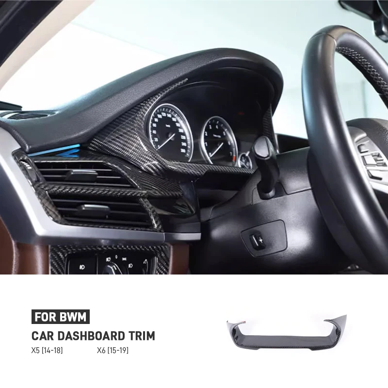 For BMW X5 F15 2014-2018 X6 F16 2015-2019 Real Carbon Fiber Car Instrument Panel Display Trim Frame Cover Sticker Accessories
For BMW X5 F15 2014-2018 X6 F16 2015-2019 Real Carbon Fiber Car Instrument Panel Display Trim Frame Cover Sticker Accessories