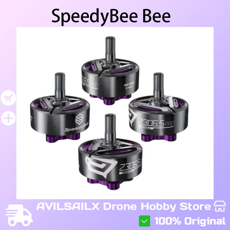 Мотор SpeedyBee BeeStorm 2306.5 PRO 1880KV для дрона Mario5 5 дюймов FPV — бесщеточный радиоуправляемый гоночный двигатель для фристайла 4S/6S 
Мотор SpeedyBee BeeStorm 2306.5 PRO 1880KV для дрона Mario5 5 дюймов FPV — бесщеточный радиоуправляемый гоночный двигатель для фристайла 4S/6S