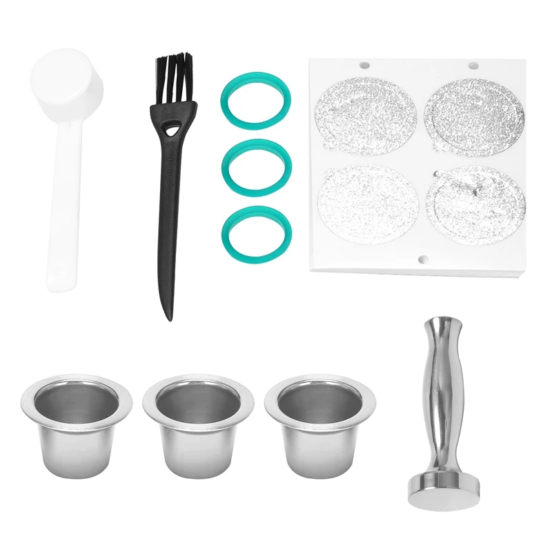 Stainless Steel Metal Reusable For Nespresso Capsule With Press Coffee Grinds Stainless Tamper Coffee Pod For Nespresso Machine
Stainless Steel Metal Reusable For Nespresso Capsule With Press Coffee Grinds Stainless Tamper Coffee Pod For Nespresso Machine