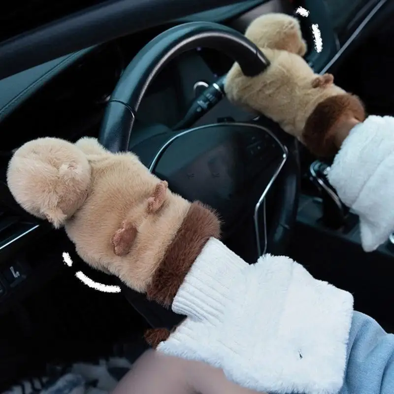 E06F Full Finger Mitts Cartoon Plush Gloves Teens Thickened Windproof Thermal Gloves
E06F Full Finger Mitts Cartoon Plush Gloves Teens Thickened Windproof Thermal Gloves