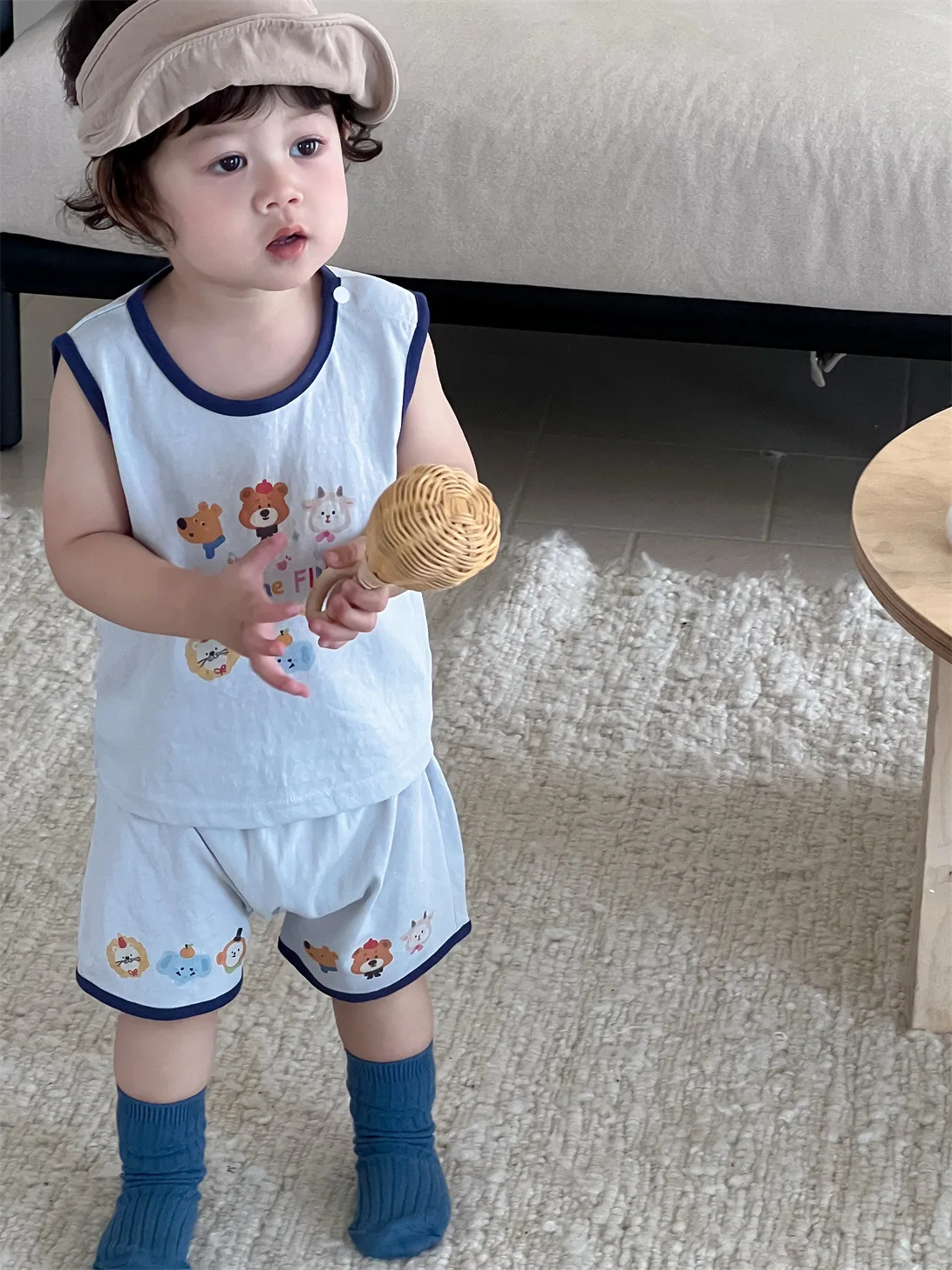 2025 Summer Baby Clothing Sets Boys Cartoon Vest Set Cotton Sleeveless T Shirts Shorts 2Pcs Infant Toddler Kids Casual Outfits
2025 Summer Baby Clothing Sets Boys Cartoon Vest Set Cotton Sleeveless T Shirts Shorts 2Pcs Infant Toddler Kids Casual Outfits
