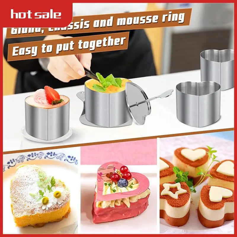 6 Pieces Kitchen Rings Silver Stainless Steel Ring Set, Small, Mousse Rings Baking Mold
6 Pieces Kitchen Rings Silver Stainless Steel Ring Set, Small, Mousse Rings Baking Mold