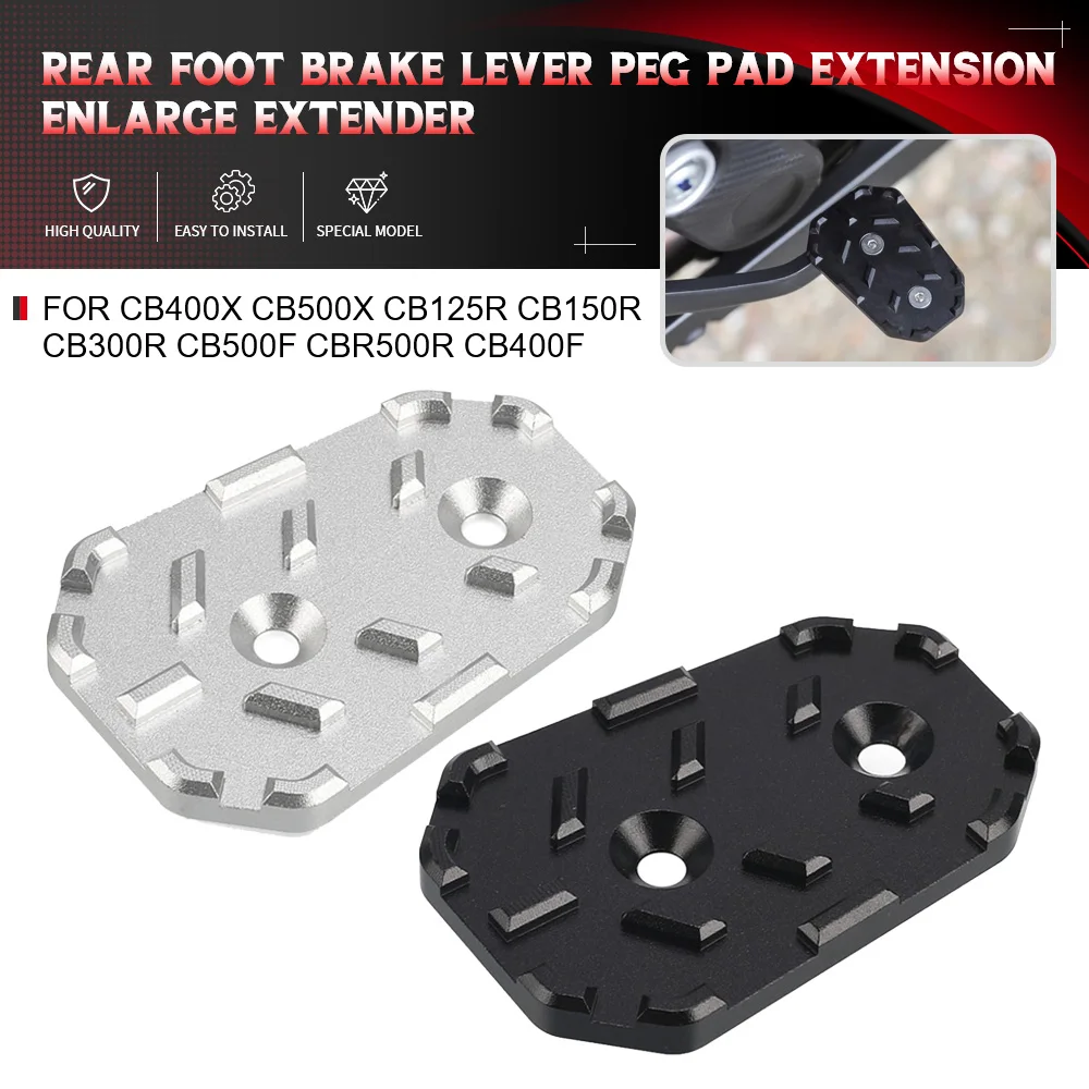 For HONDA CB400X CB500X CB125R CB150R CB300R CB500F CBR500R CB400F Rear Foot Brake Lever Peg Pad Extension Enlarge Extender
For HONDA CB400X CB500X CB125R CB150R CB300R CB500F CBR500R CB400F Rear Foot Brake Lever Peg Pad Extension Enlarge Extender