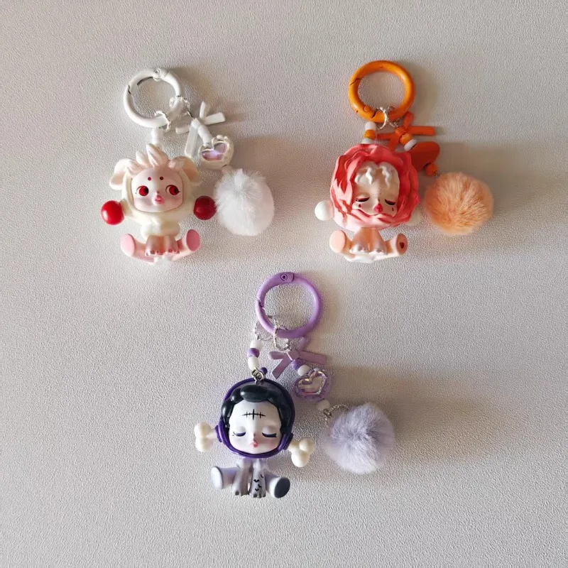 Mini Skullpanda Keychain Cartoon Labubu Three-Dimensional Doll Cell Phone Pendant bag Decor Car Key Chain Women and Men Gifts
Mini Skullpanda Keychain Cartoon Labubu Three-Dimensional Doll Cell Phone Pendant bag Decor Car Key Chain Women and Men Gifts