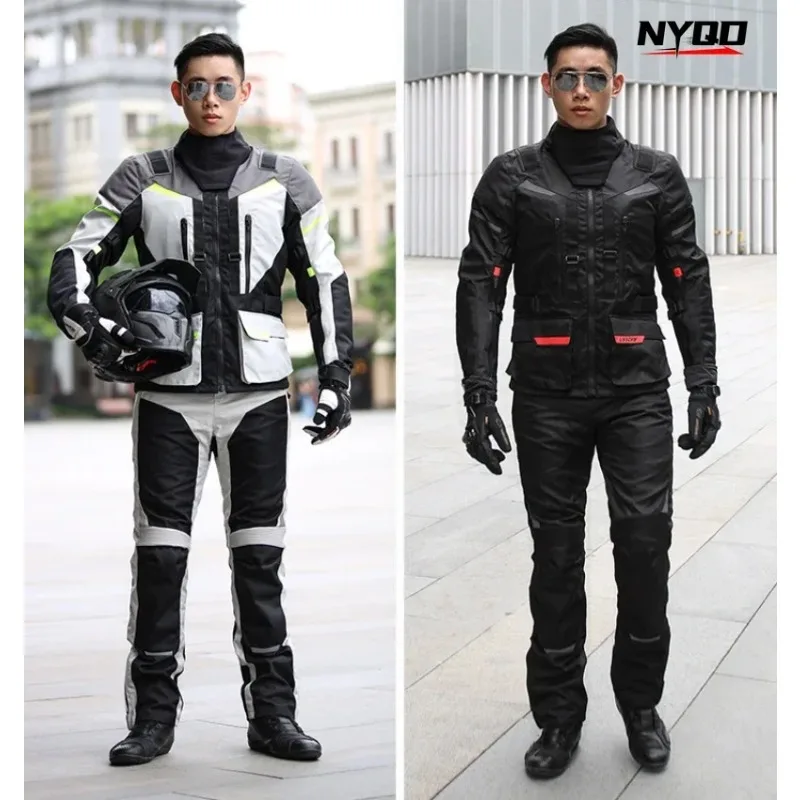 LYSCHY Motorcycle Riding Suit Rally Kit Large Size Drop-proof Waterproof Motorbike Travel Men Four Season Blouson Moto Homme 
LYSCHY Motorcycle Riding Suit Rally Kit Large Size Drop-proof Waterproof Motorbike Travel Men Four Season Blouson Moto Homme