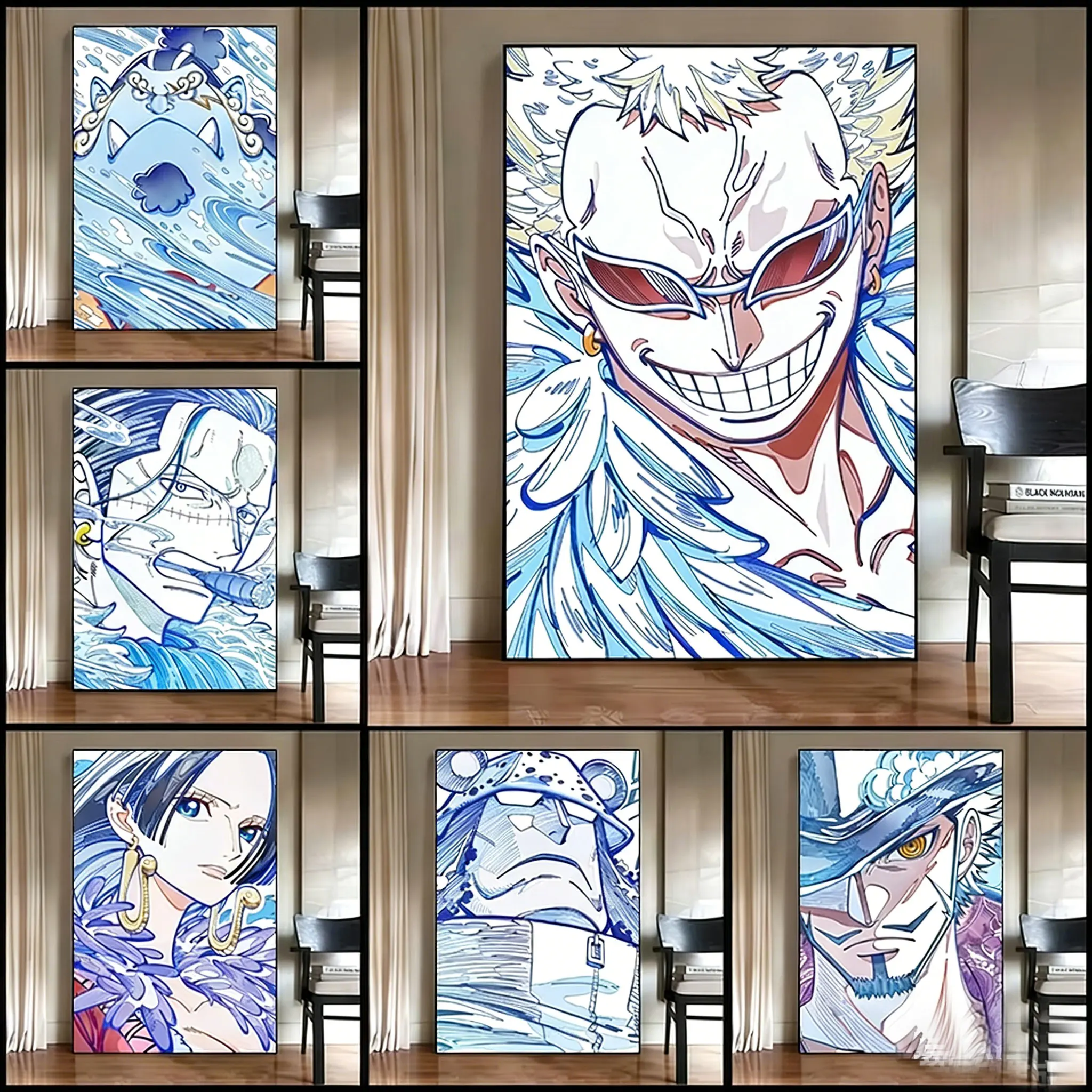 Classic Anime One Piece Jinbe Doflamingo Hancock Kuzan Smoker HD Poster Canvas Bedroom Dormitory Home Decoration Painting Gift
Classic Anime One Piece Jinbe Doflamingo Hancock Kuzan Smoker HD Poster Canvas Bedroom Dormitory Home Decoration Painting Gift