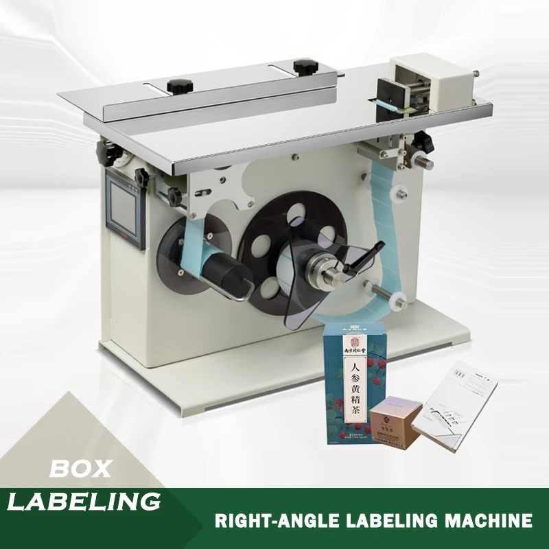 Right-angle corner labeling machine, sealing packaging box, anti-tampering self-adhesive semi-automatic labeling machine 
Right-angle corner labeling machine, sealing packaging box, anti-tampering self-adhesive semi-automatic labeling machine