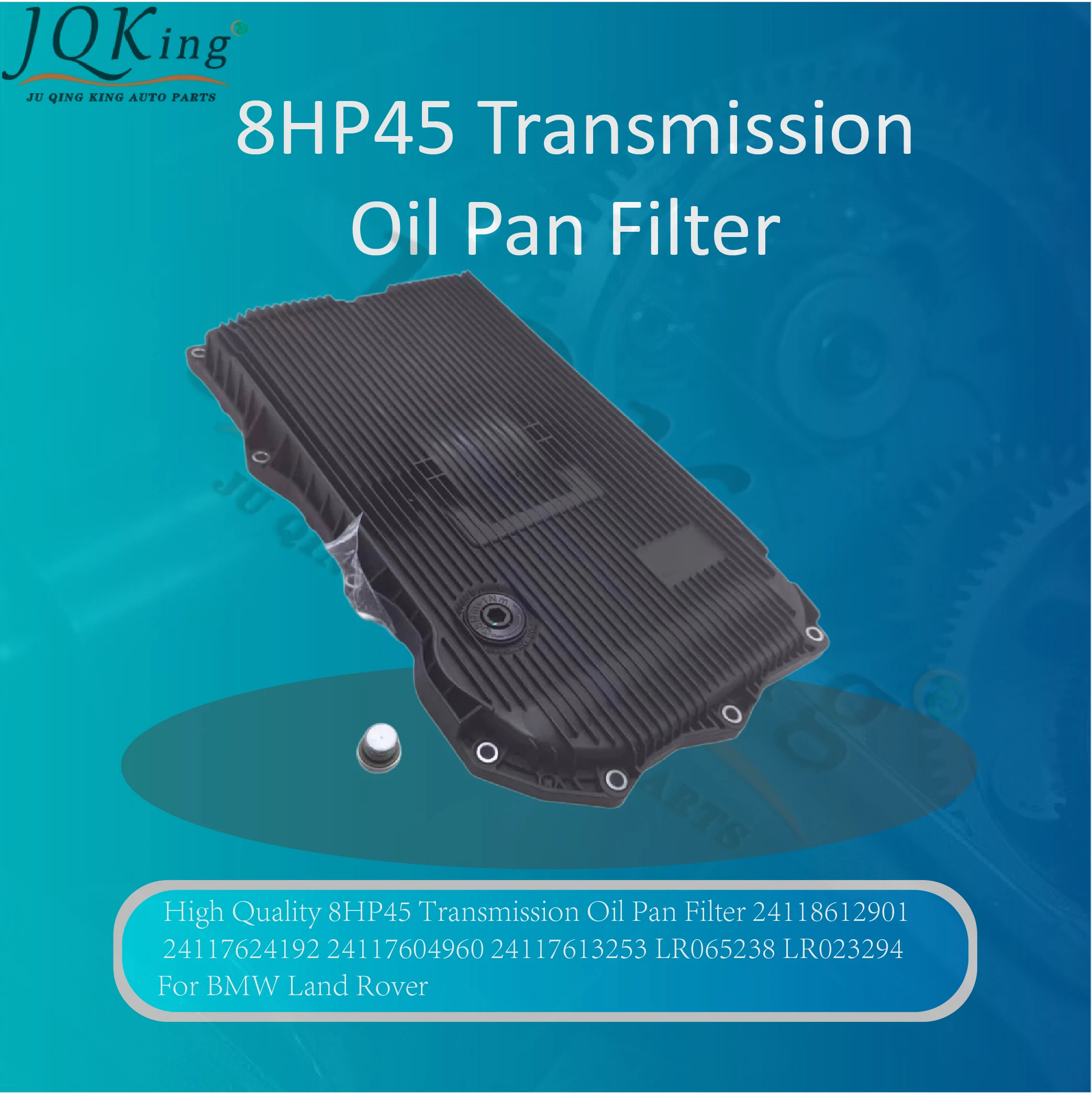 High Quality 8HP45 Transmission Oil Pan Filter 24118612901 24117624192 24117604960 24117613253 For BMW Land Rover
High Quality 8HP45 Transmission Oil Pan Filter 24118612901 24117624192 24117604960 24117613253 For BMW Land Rover