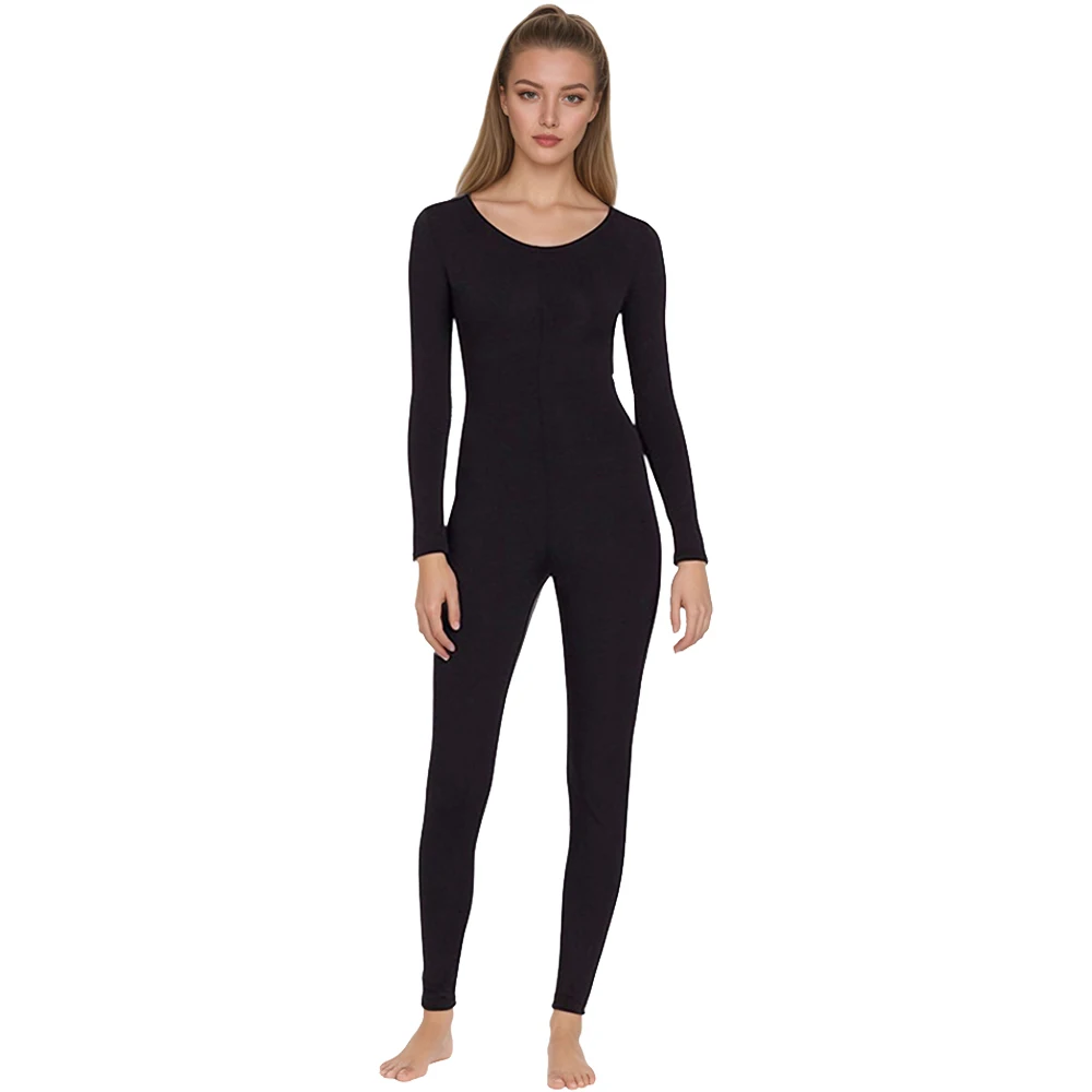 Women Long Sleeve Spandex Ballet Unitard Full Body Bodysuit Scoop Neck Dance wear Adult Nylon Black Catsuits Gymnastics Suit
Women Long Sleeve Spandex Ballet Unitard Full Body Bodysuit Scoop Neck Dance wear Adult Nylon Black Catsuits Gymnastics Suit