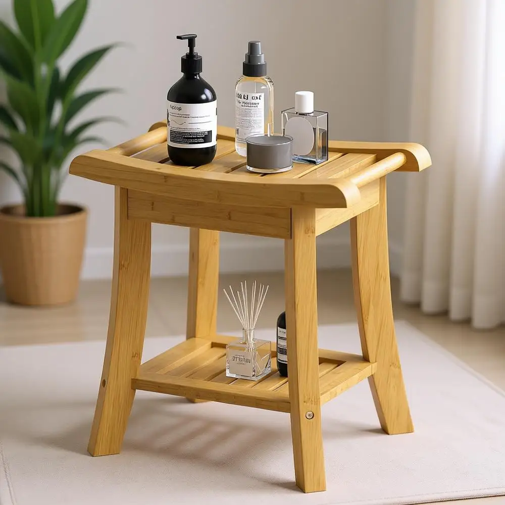 Натуральная бамбуковая скамья для душа с полкой для хранения - компактное сиденье для душа, 16 x 10 x 17
Натуральная бамбуковая скамья для душа с полкой для хранения - компактное сиденье для душа, 16 x 10 x 17