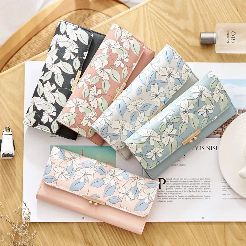 Women's Cute Purse Long Printing Flower Wallet Phone Female Three Fold Clutch Large Capacity Wallets محفظة كروت
Women's Cute Purse Long Printing Flower Wallet Phone Female Three Fold Clutch Large Capacity Wallets محفظة كروت