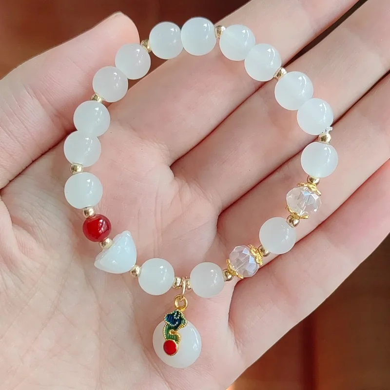 New White Jade Ruyi Beads Bracelets Amulet Natural Real Jewelry Bangle Talismans Vintage Accessories Carved Gemstone Gift
New White Jade Ruyi Beads Bracelets Amulet Natural Real Jewelry Bangle Talismans Vintage Accessories Carved Gemstone Gift