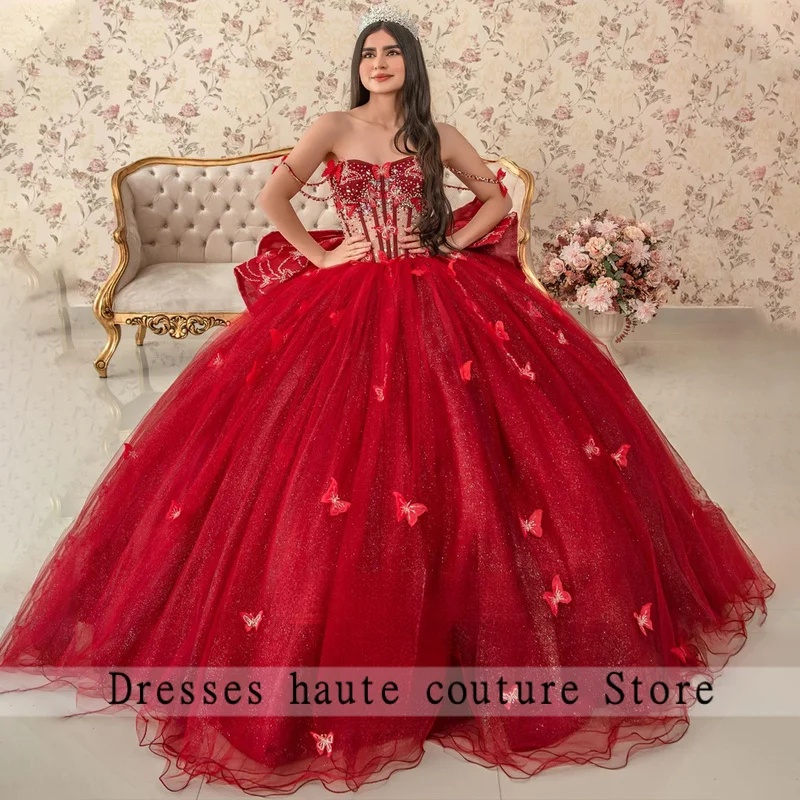 Glamorous Beadings Quinceanera Dresses for Girls Appliques Sequined Crystals Corset Bowknot Vestidos De 15 Customized
Glamorous Beadings Quinceanera Dresses for Girls Appliques Sequined Crystals Corset Bowknot Vestidos De 15 Customized
