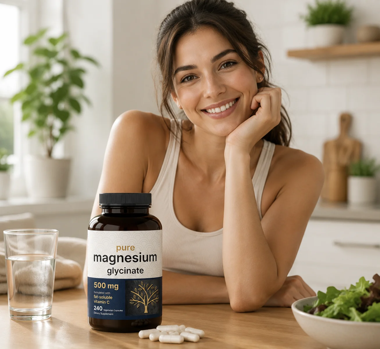 Pure Magnesium Glycinate 500mg 240 Veggie Capsules 100% Chelated Purified Third Party Tested Vegan Non GMO 240 Veggie Capsules
Pure Magnesium Glycinate 500mg 240 Veggie Capsules 100% Chelated Purified Third Party Tested Vegan Non GMO 240 Veggie Capsules