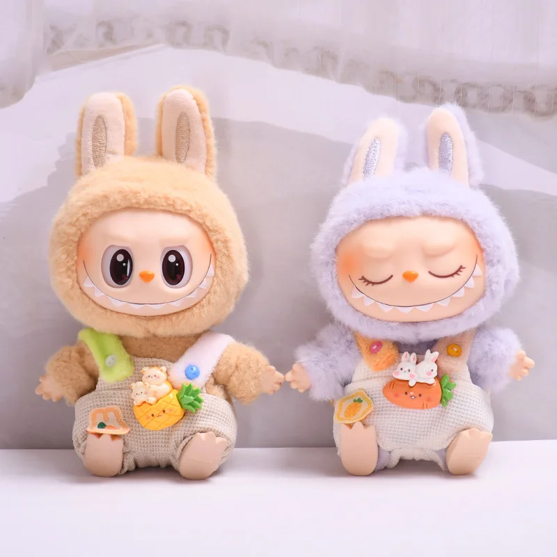Labubu 15cm/17cm Doll Clothing Labubu Sitting Party Series Clothes Fruit Strap Pants Cute Baby Clothes
Labubu 15cm/17cm Doll Clothing Labubu Sitting Party Series Clothes Fruit Strap Pants Cute Baby Clothes