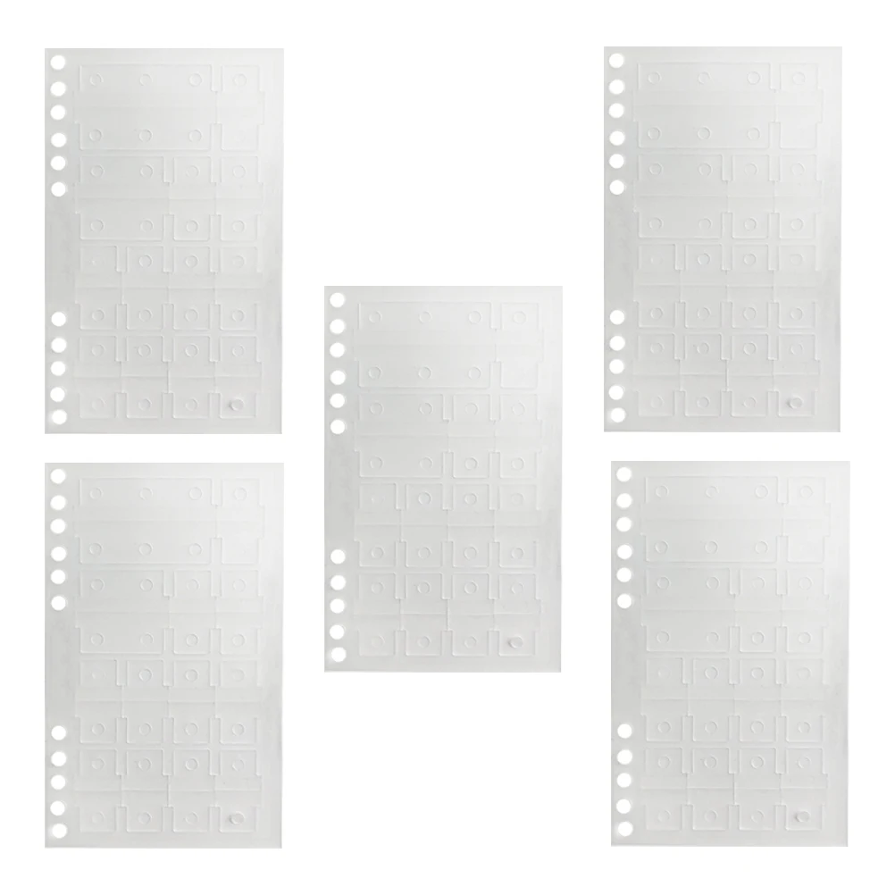 5 Sheets Loose Leaf Stickers Self Adhesive Book Tabs Compatible Notebook Sizes PVC Dividers Sticky Annotations
5 Sheets Loose Leaf Stickers Self Adhesive Book Tabs Compatible Notebook Sizes PVC Dividers Sticky Annotations
