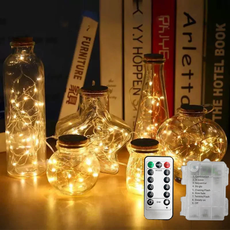 20/50/400/200LED Fairy Wire String Light Battery Powered with Remote Wedding Christmas Garland Outdoor Garden Bedroom Decoration
20/50/400/200LED Fairy Wire String Light Battery Powered with Remote Wedding Christmas Garland Outdoor Garden Bedroom Decoration