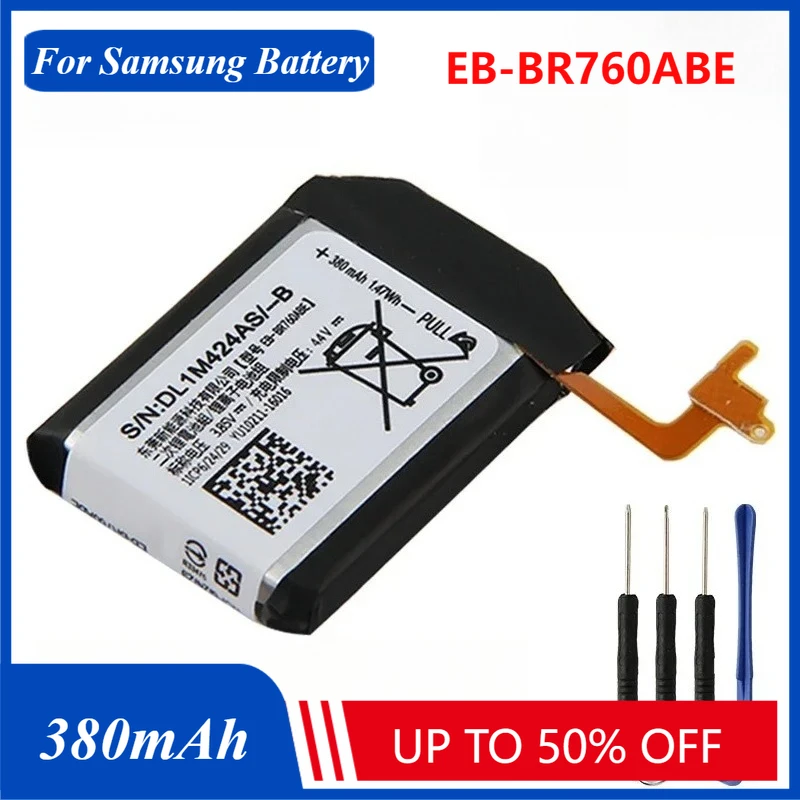 380mAh Replacement Battery for Samsung Gear S3 Frontier 46mm Classic SM-R760 Mobile Phone Batteries
380mAh Replacement Battery for Samsung Gear S3 Frontier 46mm Classic SM-R760 Mobile Phone Batteries