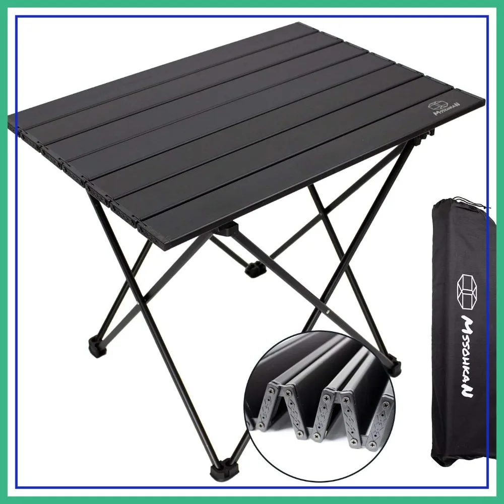 Portable Camping Table Folding Aluminum Lightweight with Carry Bag for Beach Outdoor Hiking Picnics BBQ Cooking Dining Kitchen Black Medium
Portable Camping Table Folding Aluminum Lightweight with Carry Bag for Beach Outdoor Hiking Picnics BBQ Cooking Dining Kitchen Black Medium