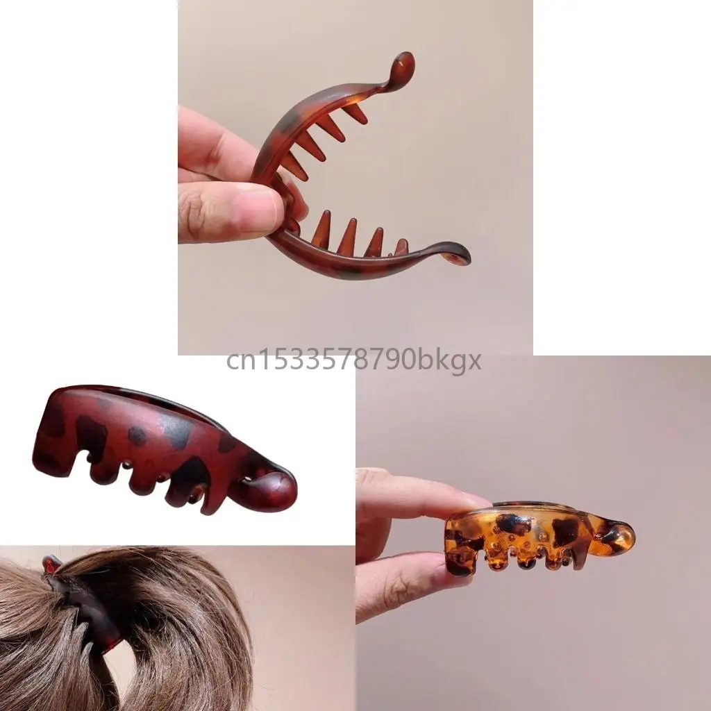 Women Animal Pattern Claw Clip Banana Hair Clip Updos Hair Holder For Daily Wear J78E
Women Animal Pattern Claw Clip Banana Hair Clip Updos Hair Holder For Daily Wear J78E