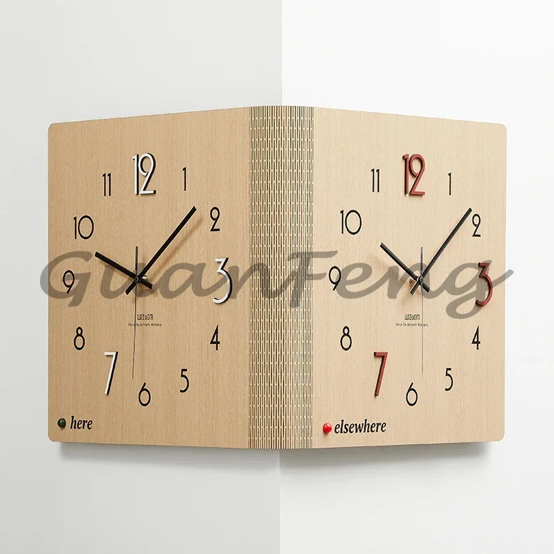 Modern Double-Sided Corner Clock - Creative Minimalist Wall Timepiece for Living & Dining Room Trendy Home Decor
Modern Double-Sided Corner Clock - Creative Minimalist Wall Timepiece for Living & Dining Room Trendy Home Decor