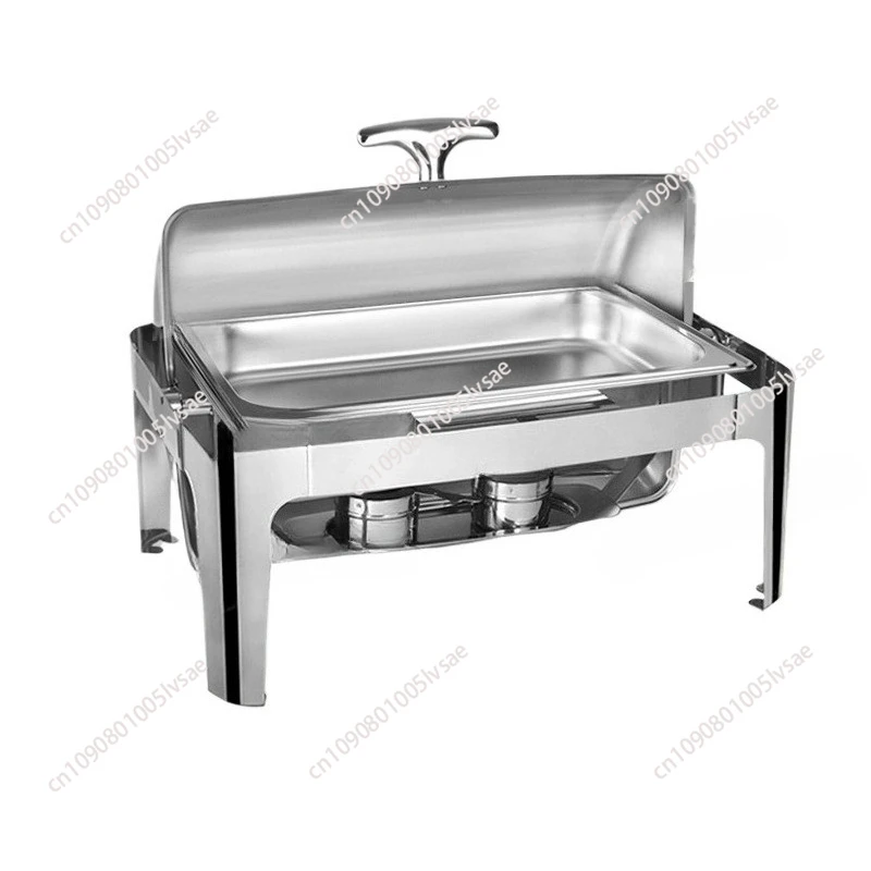 Stainless Steel Roll-Top Chafing Dish Set - 9Qt Capacity, Easy Clean & Durable Buffet Server For Parties, Includes 1/2 Size Pans
Stainless Steel Roll-Top Chafing Dish Set - 9Qt Capacity, Easy Clean & Durable Buffet Server For Parties, Includes 1/2 Size Pans