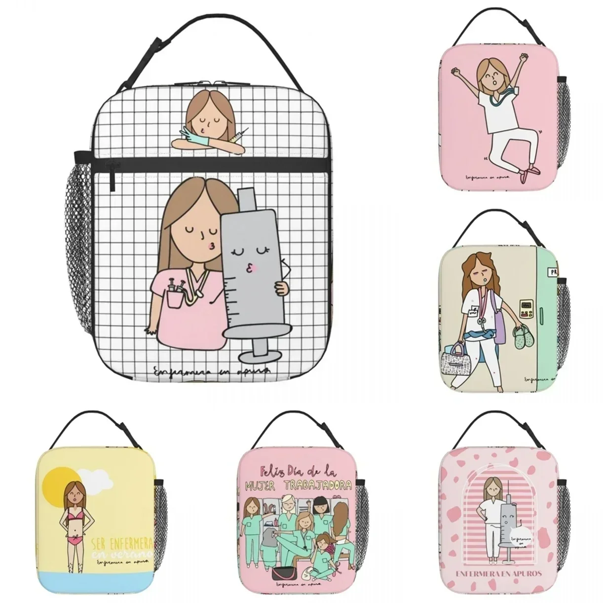 Doctor Nurse Accessories Insulated Lunch Bag Gift for Nurse Enfermera En Apuros Merch Container Bags Cooler Thermal Lunch Box
Doctor Nurse Accessories Insulated Lunch Bag Gift for Nurse Enfermera En Apuros Merch Container Bags Cooler Thermal Lunch Box