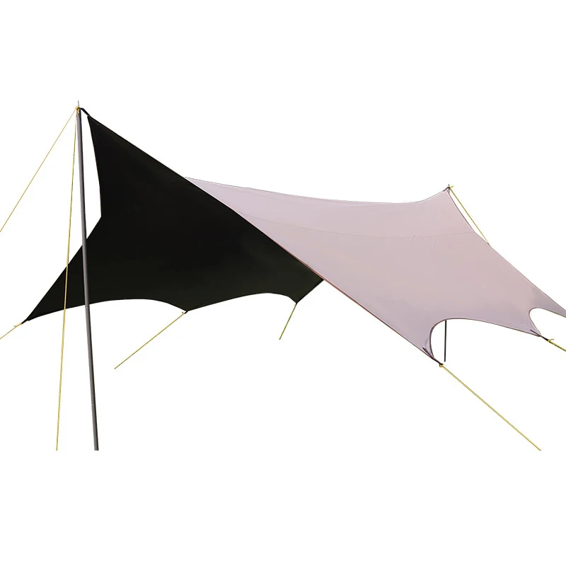 Outdoor Full Black Glue Canopy European Hexagonal Octagonal Ultra-light Rainproof Sunscreen Wild Camping Awning Insulation
Outdoor Full Black Glue Canopy European Hexagonal Octagonal Ultra-light Rainproof Sunscreen Wild Camping Awning Insulation