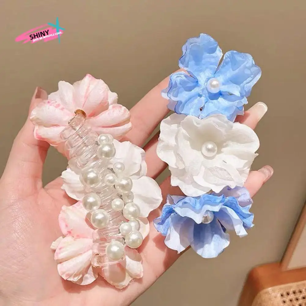 Elegant Fresh Flower Telephone Wire Hair Rope Pearls Straight Telephone Line Headband Korean Style Elastic Braid Hair Tie Girl
Elegant Fresh Flower Telephone Wire Hair Rope Pearls Straight Telephone Line Headband Korean Style Elastic Braid Hair Tie Girl
