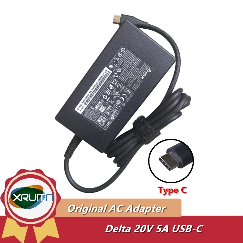 Genuine Delta 20V 5A USB-C Type C 100W ADP-100XB B AC/DC Adapter Charger For Acer Swift X SFX14-51G-5876 Power Supply
Genuine Delta 20V 5A USB-C Type C 100W ADP-100XB B AC/DC Adapter Charger For Acer Swift X SFX14-51G-5876 Power Supply