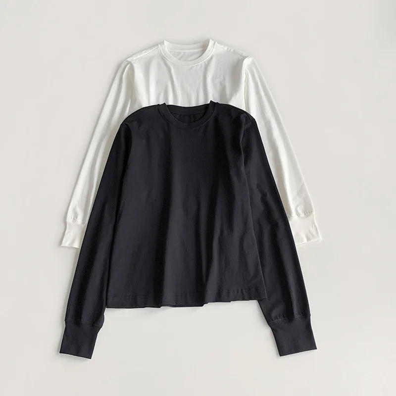 Withered European And American Style Solid Color Sports Simple Loose Unconstrained Long Sleeved T-shirt Top Casual Versatile T
Withered European And American Style Solid Color Sports Simple Loose Unconstrained Long Sleeved T-shirt Top Casual Versatile T