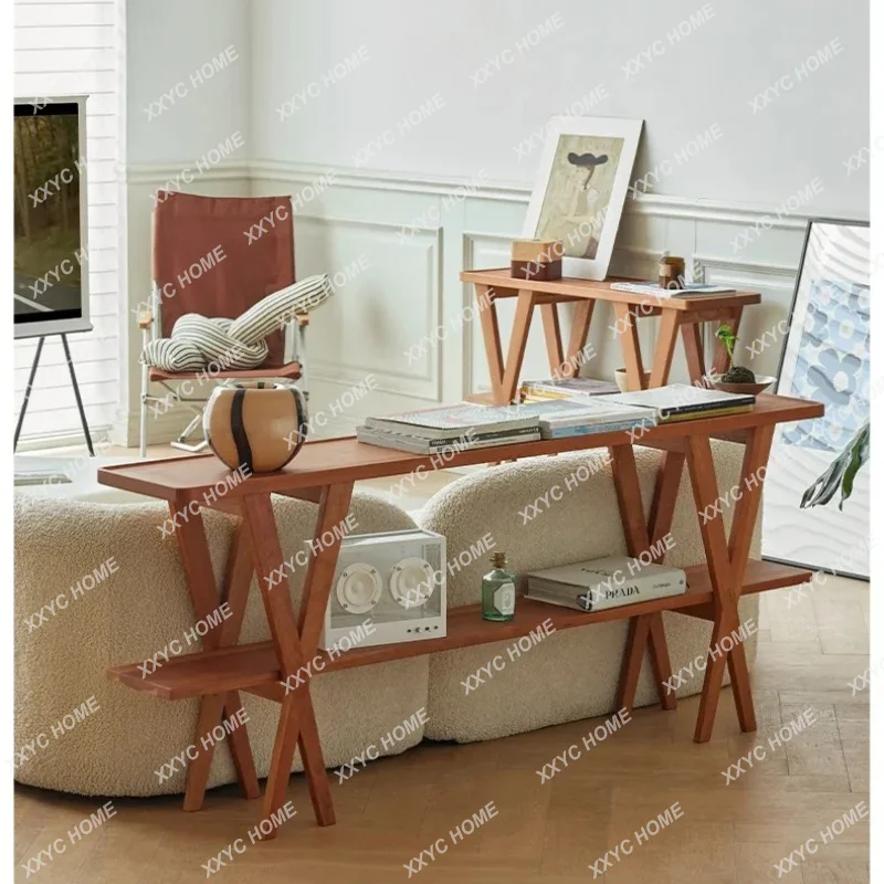 XXHome solid wood storage side shelves cherry wood living room floor medieval entrance display rack
XXHome solid wood storage side shelves cherry wood living room floor medieval entrance display rack