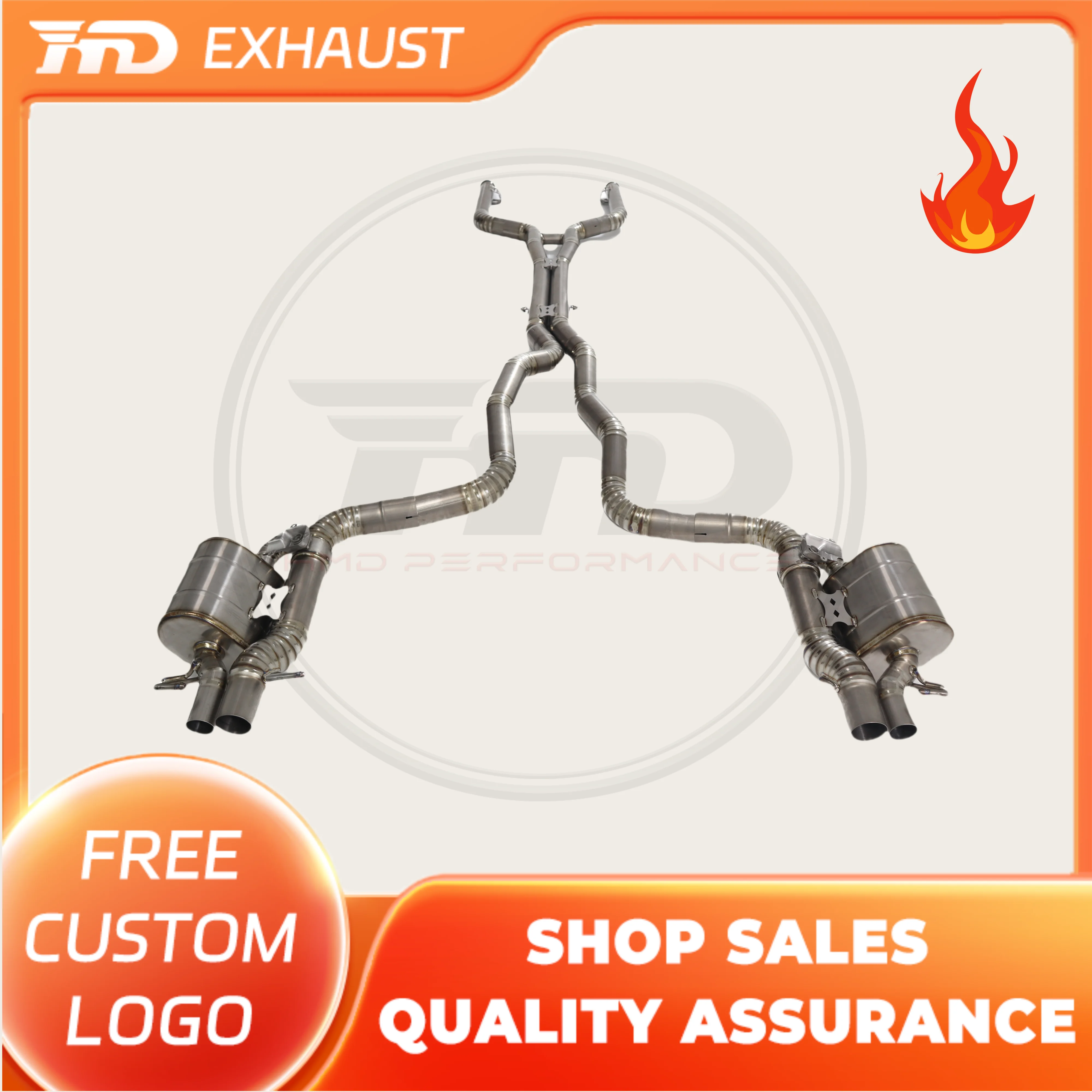 HMD Exclusive customization Titanium Exhaust System Performance Catback for Mercedes Benz AMG C63 W205 4.0T 2015+ Muffler
HMD Exclusive customization Titanium Exhaust System Performance Catback for Mercedes Benz AMG C63 W205 4.0T 2015+ Muffler