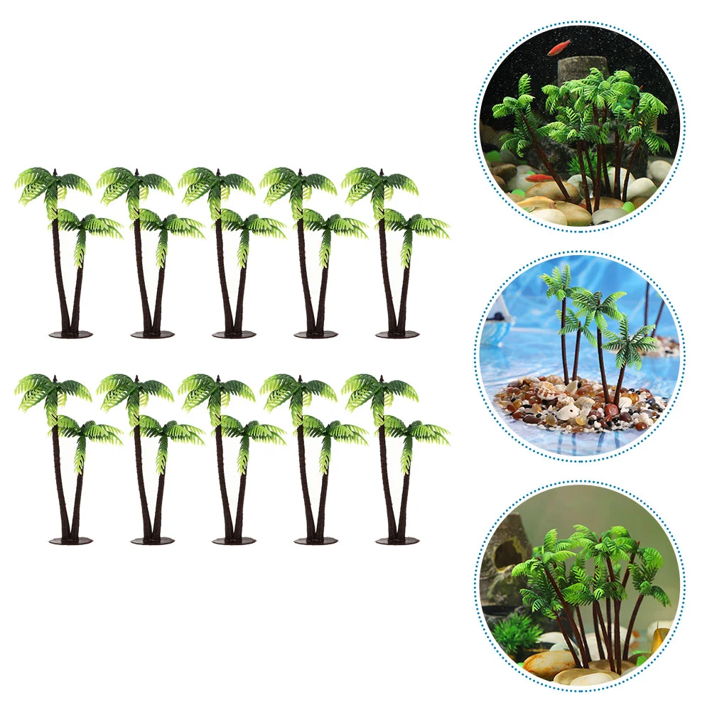 10 Pcs Artificial Coconut Tree Plants Wear Resistant Delicate Model Trees Plastic Aquarium Decor Fish Tank Landscape
10 Pcs Artificial Coconut Tree Plants Wear Resistant Delicate Model Trees Plastic Aquarium Decor Fish Tank Landscape