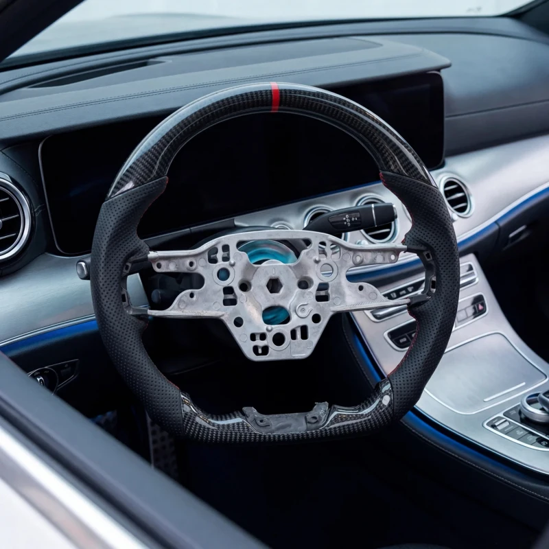 Sports Steering Wheel with Carbon Fiber & Leather 3 Spokes 35mm/40mm Grip Sizes
Sports Steering Wheel with Carbon Fiber & Leather 3 Spokes 35mm/40mm Grip Sizes
