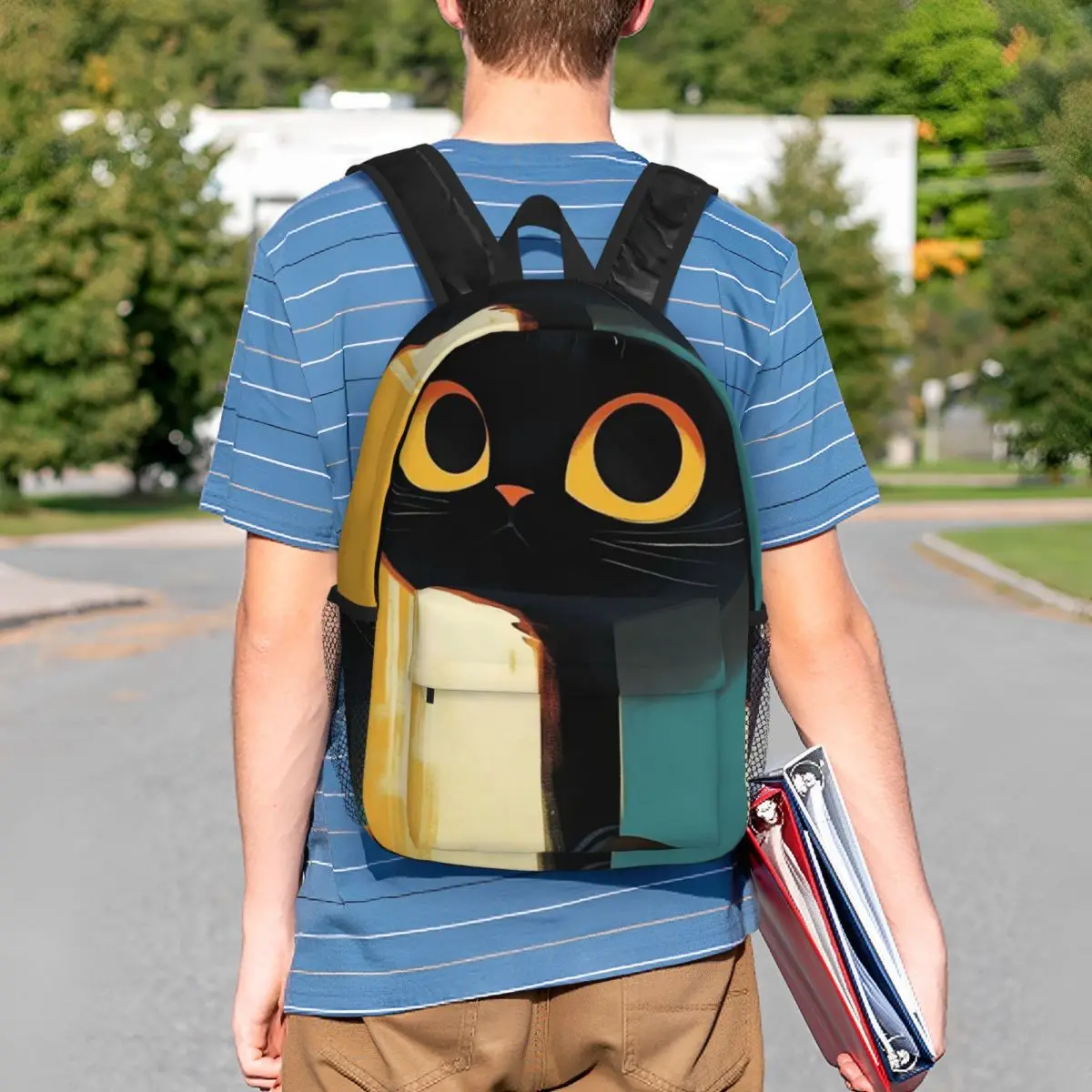 Black Cat Silhouette With Golden Eyes Backpack Student BookBag Children School Bag Computer Shoulder Bags for Boys Girls
Black Cat Silhouette With Golden Eyes Backpack Student BookBag Children School Bag Computer Shoulder Bags for Boys Girls