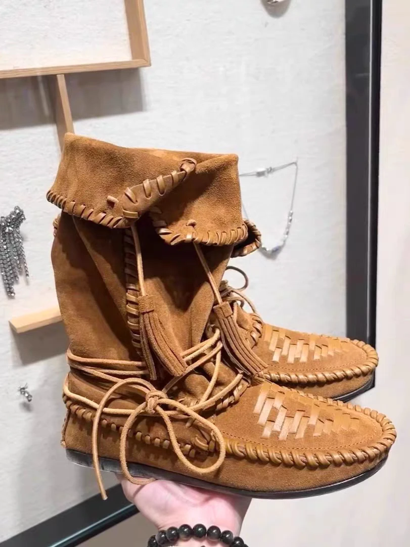 Retro Tassel Western Boots 2025 Summer New Genuine Leather Slim Boot Tube Can Flip Boots Increased Height Inner
Retro Tassel Western Boots 2025 Summer New Genuine Leather Slim Boot Tube Can Flip Boots Increased Height Inner