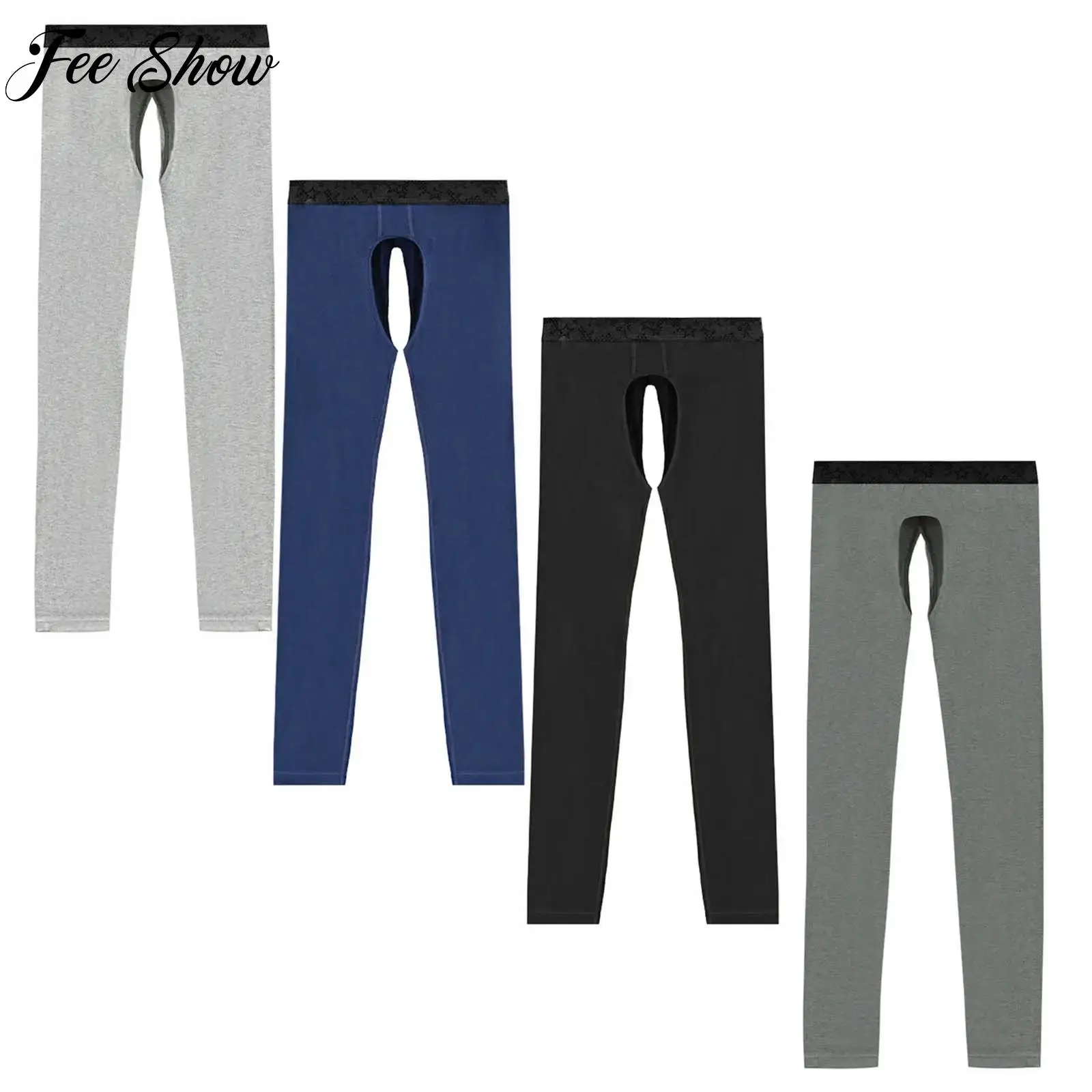 Men Cutout Crotch Sports Pants Thermal Underwear Bottoms Stretchy Tight Leggings for Gym Workouts Basketball Yoga Cycling Hiking
Men Cutout Crotch Sports Pants Thermal Underwear Bottoms Stretchy Tight Leggings for Gym Workouts Basketball Yoga Cycling Hiking