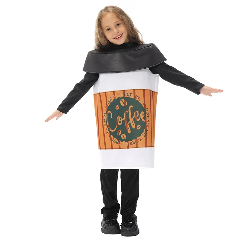2025 New Arrivals Brown Boys Drink Hot Coffee To Go Cup Halloween Fancy Dress Up Costume Girls Funny Coffee Costume For Kids
2025 New Arrivals Brown Boys Drink Hot Coffee To Go Cup Halloween Fancy Dress Up Costume Girls Funny Coffee Costume For Kids