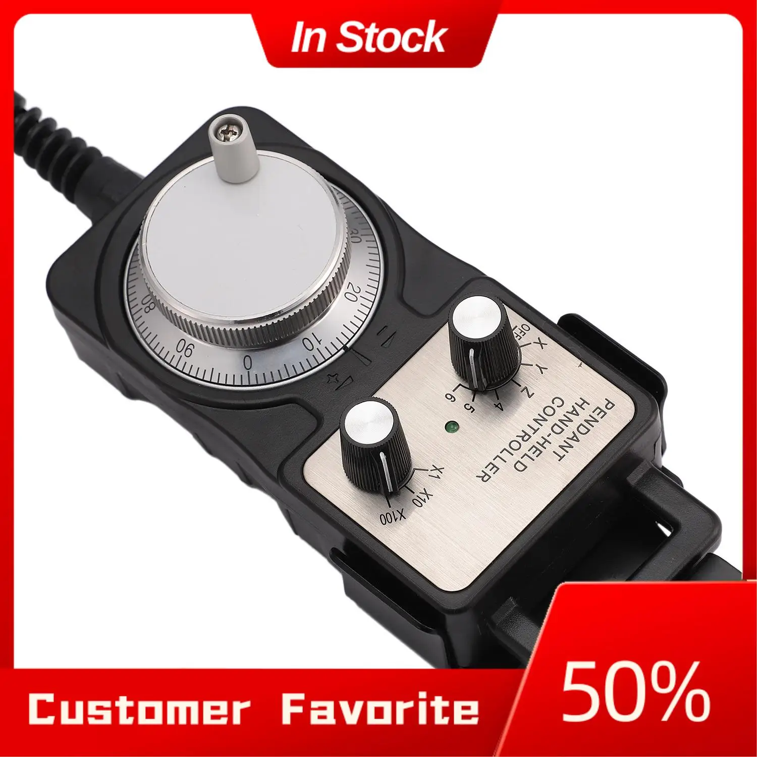 AT03 Top CNC MPG Pendant Handwheel For FAGOR GSK Siemens MITSUBISHI FANUC System 5V Manual Pulse Generator
AT03 Top CNC MPG Pendant Handwheel For FAGOR GSK Siemens MITSUBISHI FANUC System 5V Manual Pulse Generator